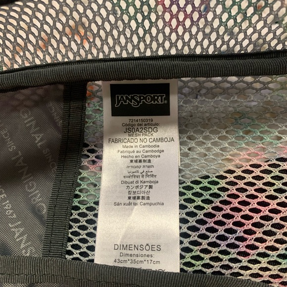 Jansport mesh backpack just in time for back to school kids - Picture 6 of 9
